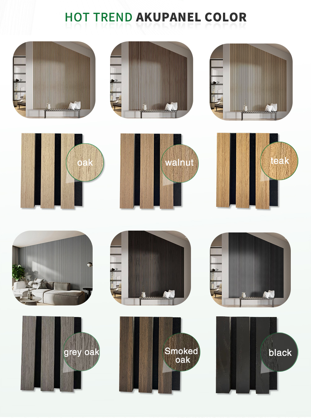 Oak MDF Wood Polyester Felt Acoustic Wall Sound Insulation Panel with Melamine Finish