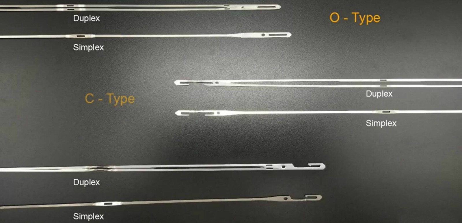 Stainless Steel Wire Heald Heald Wire For Carpet Industry 520MM Dobby Heald