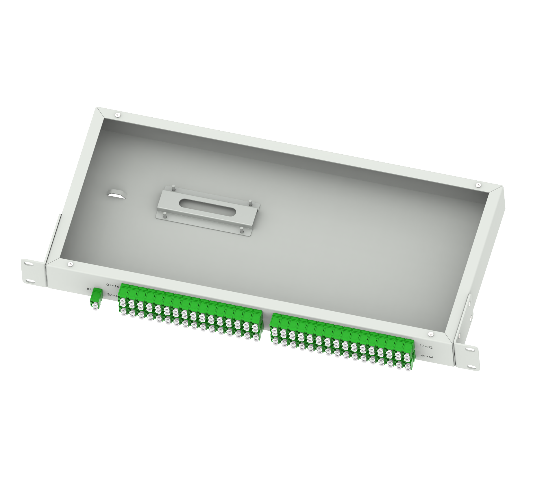 5 Time 19inch LC APC Type Fiber Optic Splitter Panel for FTTX Network Solutions