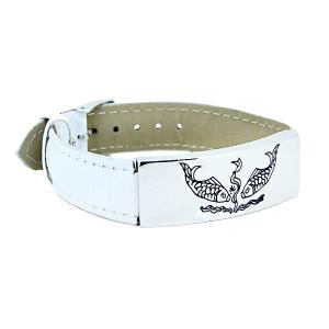China Europ American Fashion Trendy Stainless Steel Geniune PU Leather Bracelet Bangle LBL46 wholesale