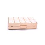 Square Closure Beige Acrylic Gold Purse Frame 17x12cm