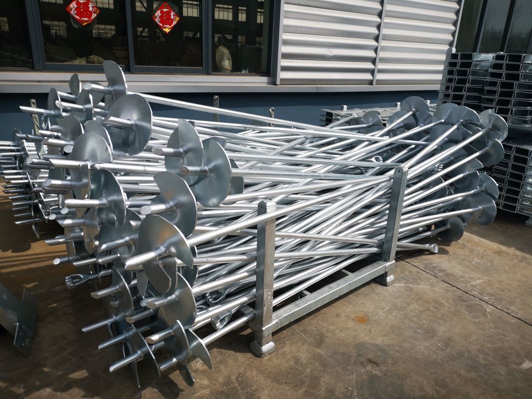 High Strength Galvanized Quick Installation Spiral Helical Anchor Bolt Ground Pile