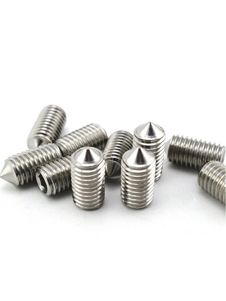 High Strength Black Oxide Round Flat End Slotted Machine Set Screw with Custom Common