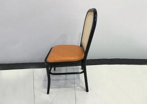China Wholesale New Modern Wrought Iron Leather Rattan Restaurant Chair wholesale