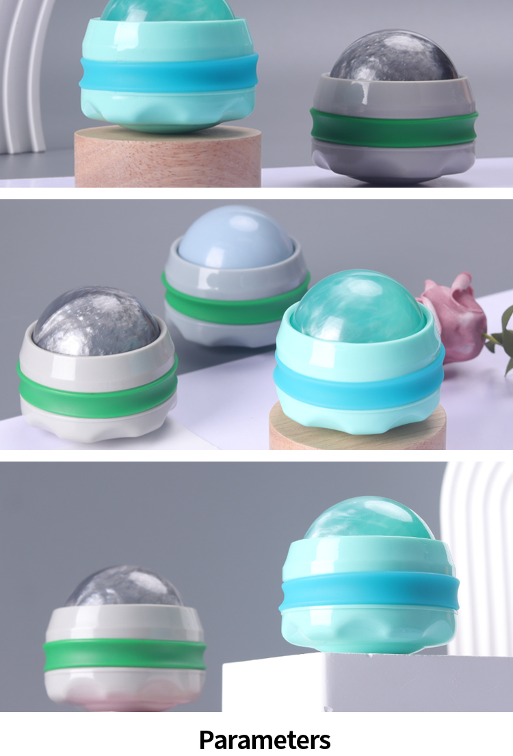 Resin Hand Held Massage Roller Ball Manual control Customized Logo