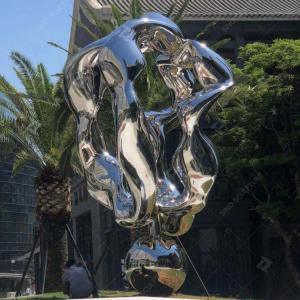China Outdoor Polished Stainless Steel Sculpture Spiritual Fortress For Collection wholesale