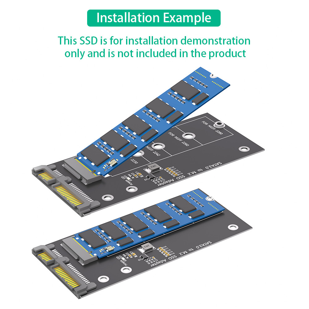 M.2 NGFF To SATA Adapter Card B Key/B & M Key SSD Converter NGFF M2 To 2.5 Inch SATA III Drivers
