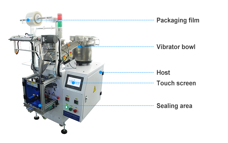 Counting Feeding Filling Packing Machine Sealer Bagging Screws Small Parts Packaging Machine