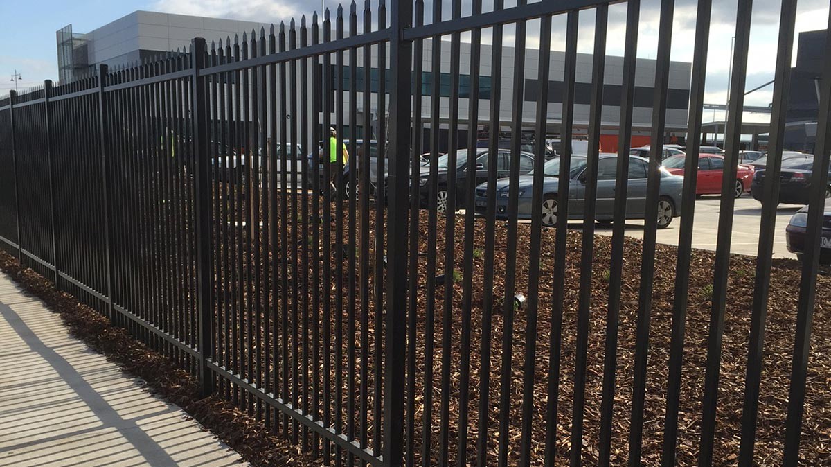 2019 galvanized Iron Wrought Steel Fence 2.1x2.4m High Quality
