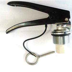 China Brass / Chromed Fire Extinguisher Valve Safety Structure With Black Handle wholesale