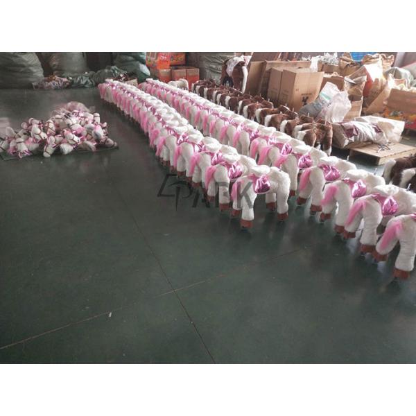 Unicorn Ride On Pony Horse Toy For Kids / Modern Amusement Park Rides