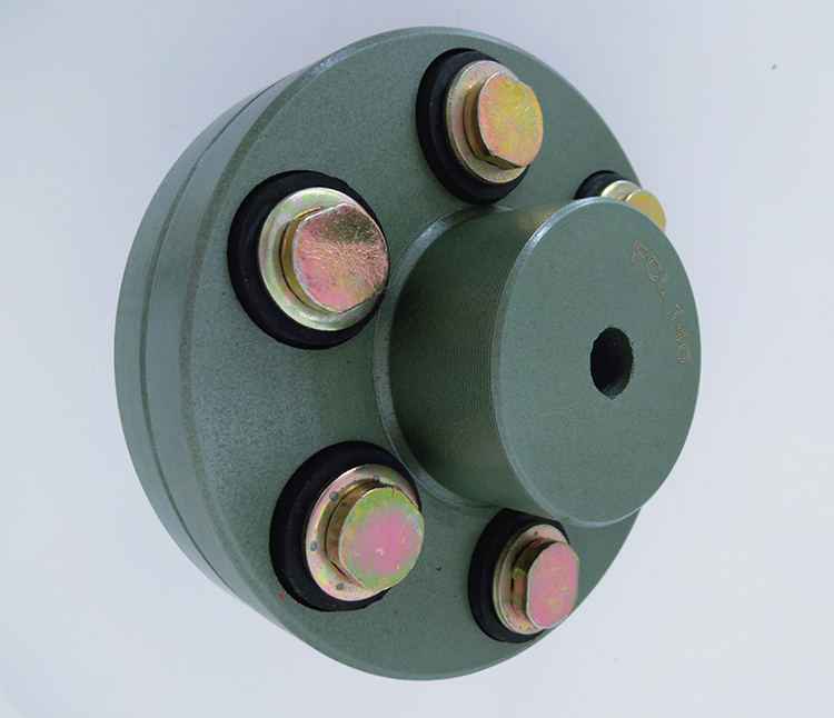 OEM Flange Pin Bush Coupling Cast Iron Flexible Rubber For Power Transmission FCL 140