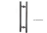 Brushed Stainless Steel Glass Door Handles 500mm Length Strengthened