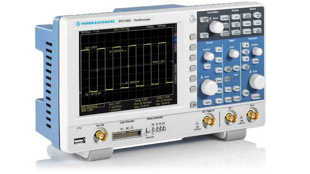 R&S RTC1000 oscilloscope, 50 MHz to 300 MHz RTC1000