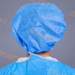 Blue Laboratory Surgeon Ultrasonic Disposable Bouffant Cap