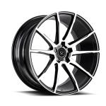 2 Piece Forged Super Sport Car Rims Matte Black Staggered 20 Inch