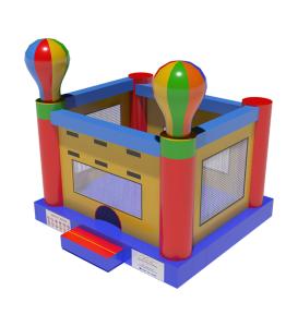 China Commercial Inflatable Bounce House With Hot Air Ballon Patterns wholesale