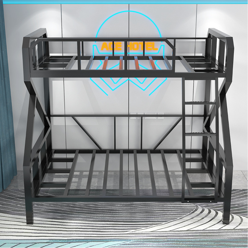 Double Layers Iron Bunk Bed for Internet Gaming Cafe Commercial Furniture and General