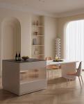 Rock Plate Hotel Restaurant Furniture Creative Dining Table Set