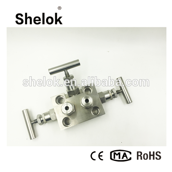Gas 3 way valve manifold low price