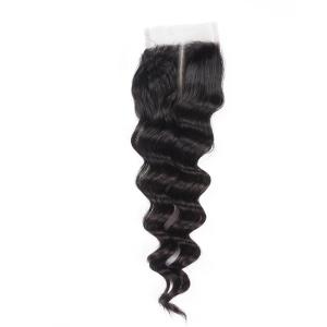 China 100% Unprocessed Hair Closure Pieces Brazilian Loose Wave Closure Real Hair wholesale