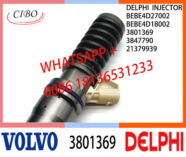 Common Rail Fuel Diesel Injector 3801369 BEBE4D27002 BEBE4D18002 3847790 21379939 E3.18/E3 for VOL PENTA MD13