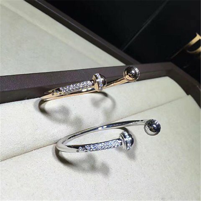 Luxury jewe factory bracelet gold diamond 18k gold white gold yellow gold rose gold diamond bracelet