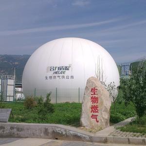 China White Double Membrane Biogas Holder Balloon Corrosion Proof For Sludge Anaerobic wholesale