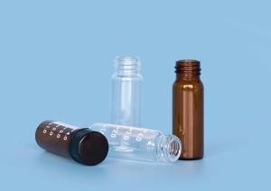 China Clear amber Polypropylene XHPHAPACK 4cc Glass Screw Top Vials wholesale