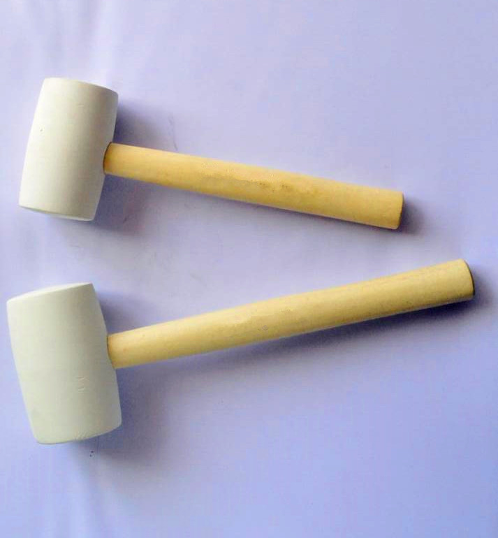 300g-1000g White Color Rubber Hammer (RHA-1) with wooden handle and good prices.