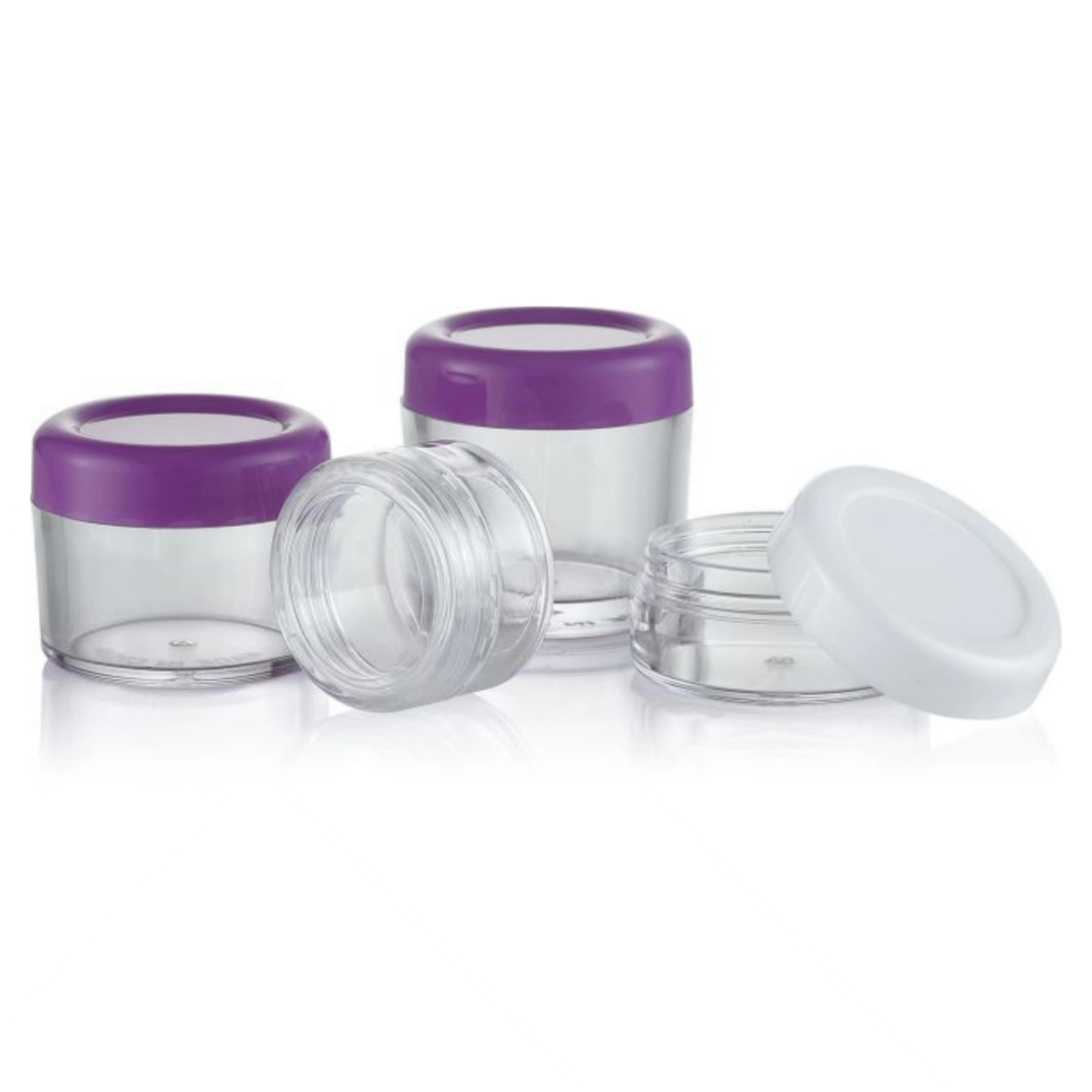 Customizable Eco-friendly Plastic Cream Jar for Cosmetic Packaging in Multiple Sizes