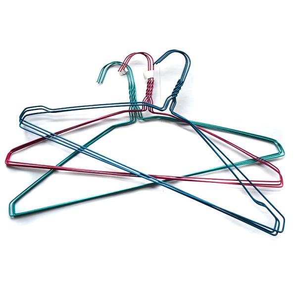 20.5cm Hanger Height Coated Steel Wire Hangers for Streamlined Organization