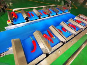 China Chili Vegetables 2000g 12 Belt Fruit Multihead Weigher wholesale