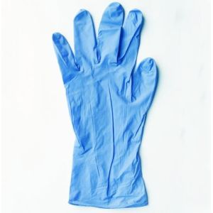 China Powder Free And Latex Blue Disposable Nitrile Gloves Chemical Resistance wholesale