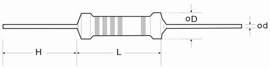 4.7 Ohm 5 Watt Wire Wound Resistor KNP1/2W-T52-10RJ ±350PPM -±1300PPM
