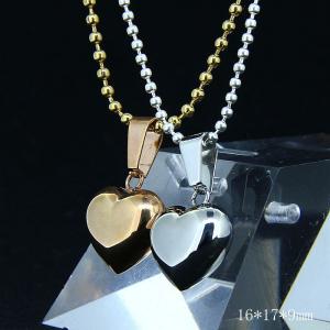 China Fashion Ladies Women Girls Stainless Steel Loving Heart Shapped Necklace Pendant LPH197 wholesale