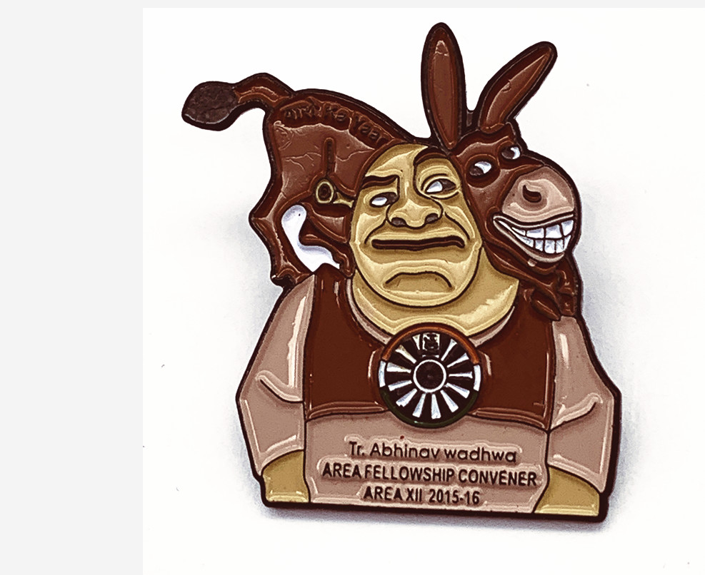 Popular Custom Made Enamel Badges , Metal Die Struck Lapel Pins