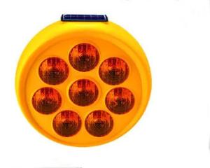 China Outdoor IP65 400mm Solar Traffic Light Blinker High Brightness wholesale