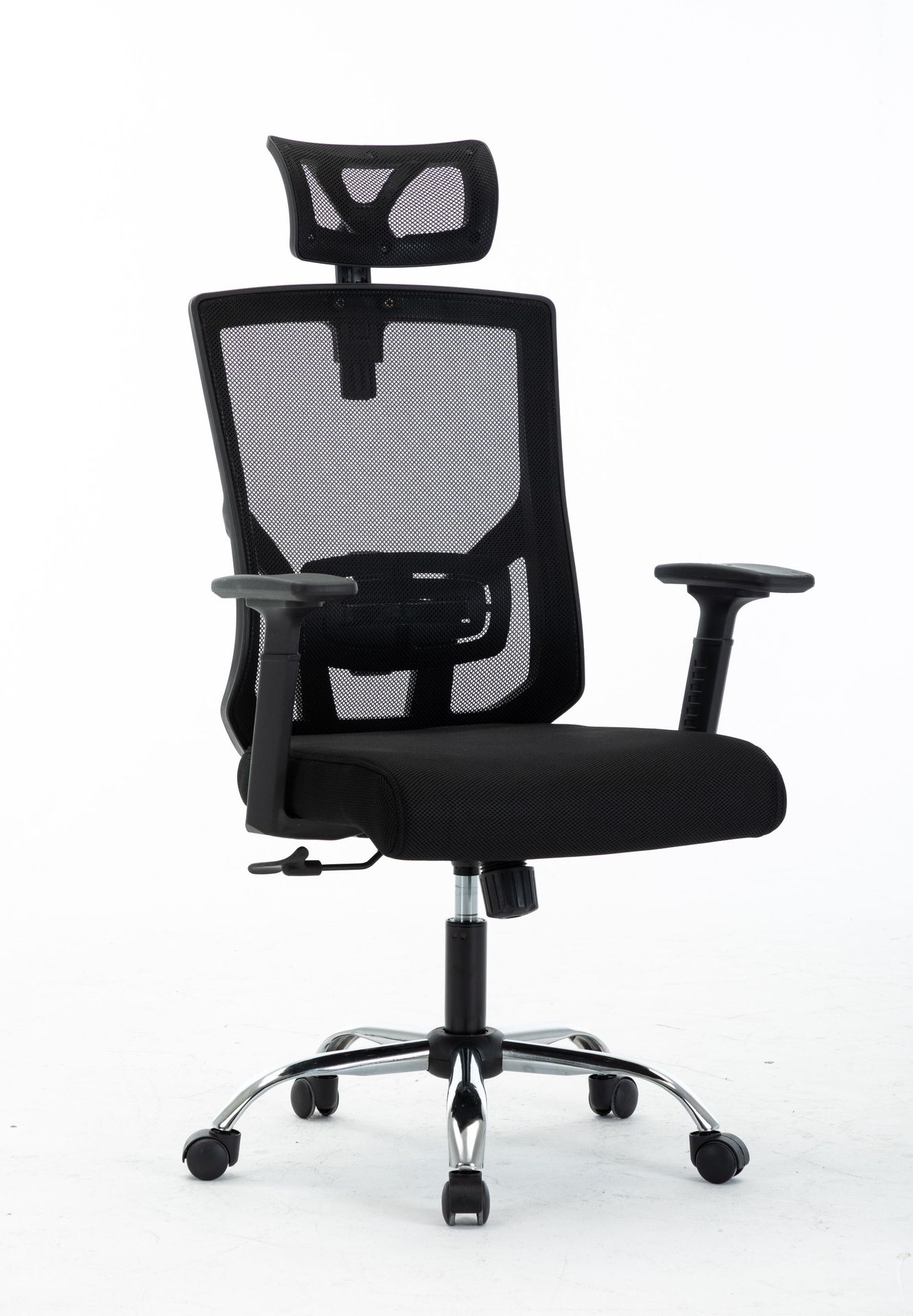 Mail Packing Mesh Swivel Office Chair with Ergonomic Design and Adjustable Back Support