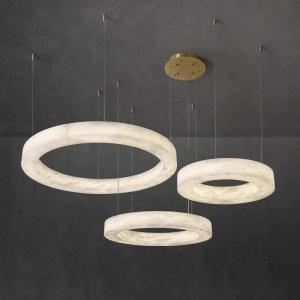 China 100W Alabaster Chandelier Modern Round Chandelier For Living Room wholesale