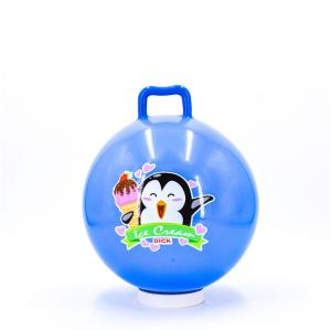 China Nontoxic Red Large Bouncy Balls With Handles Odorless Ultralight wholesale