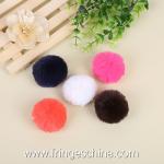Wholesale Colorful Fake Rabbit Fur DIY Pom Pom Ball For Handbag Costume