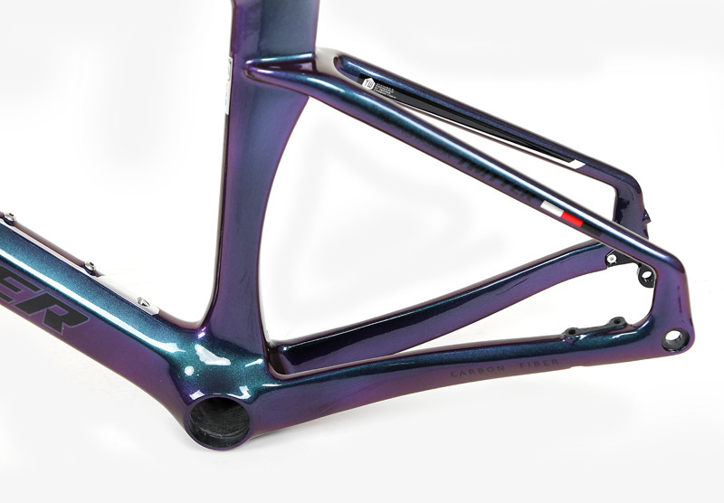 holographic black Small Carbon Road Bike Frame Set XXS for kids