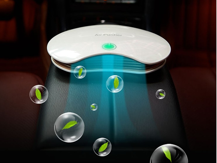 HOMEFISH USB Powered Smart Car Air Purifier 181x130x36mm