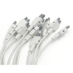 Grey GE Marquette MAC EKG Leadwires 420101-002 10 AHA 1.2M