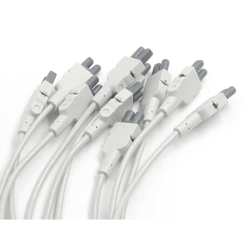 Grey GE Marquette MAC EKG Leadwires 420101-002 10 AHA 1.2M