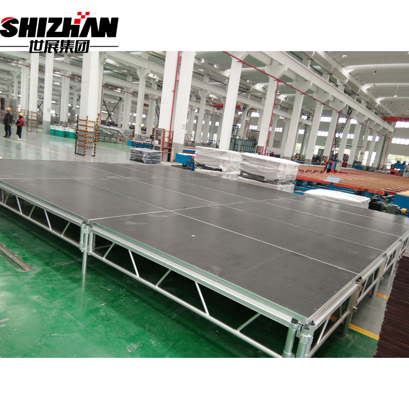 Anti-slip aluminium frame mobile stage platform for outdoor concert