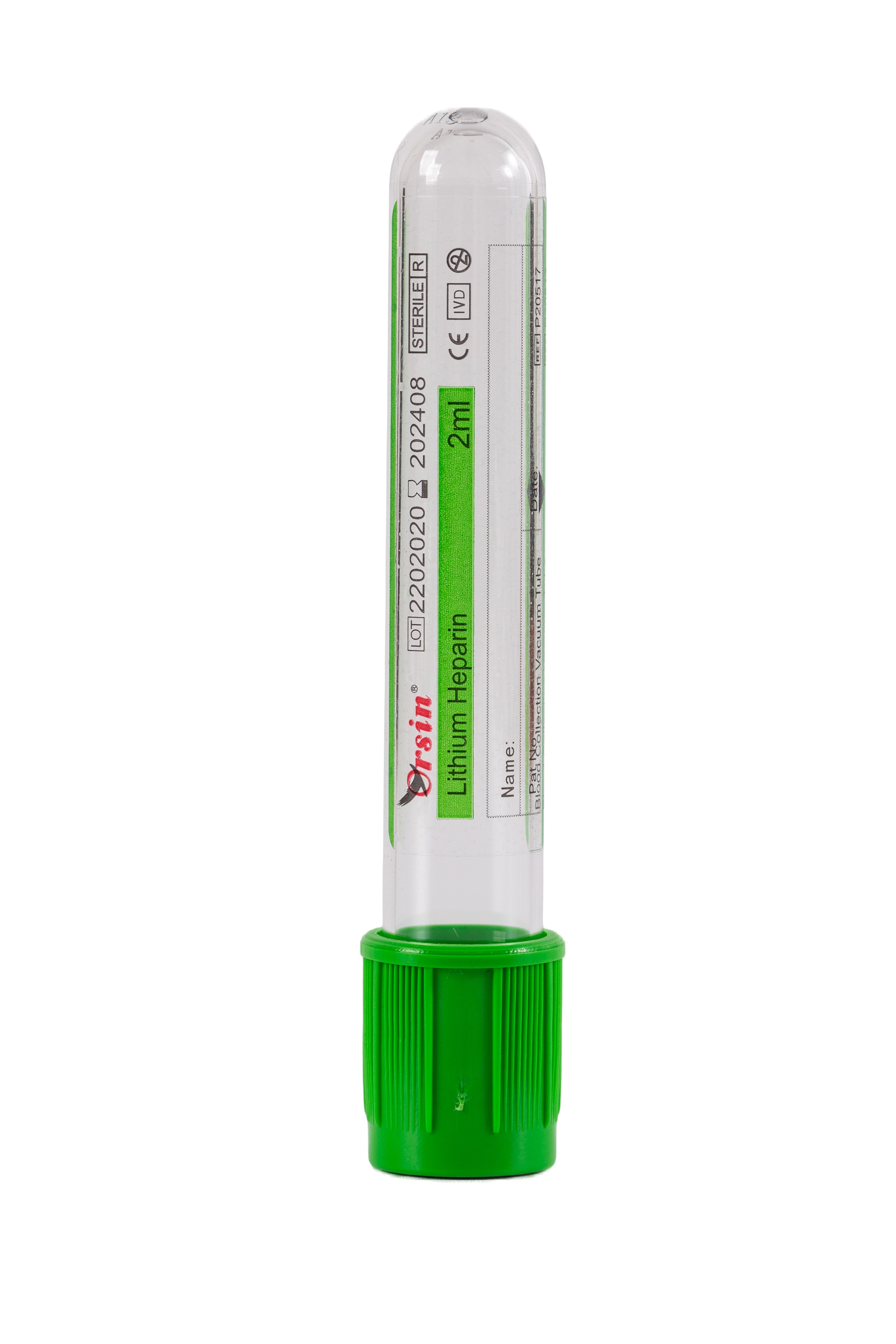 Lithium Heparin LH Vacuum Blood Test Tube