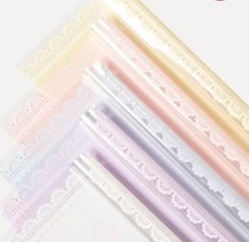 China Petal lace glass paper flower packaging paper wholesale