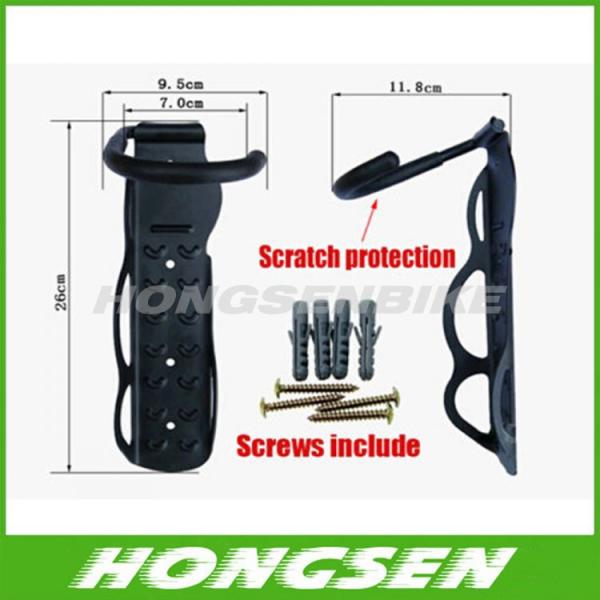 Fixed on wall mountain bike display hook